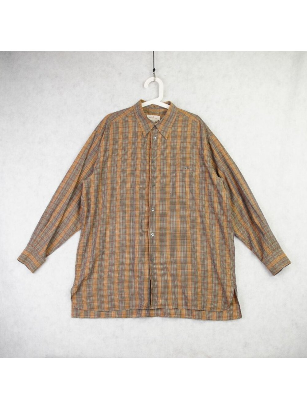 Ermenegildo Zegna Mens Rayon Button Up Shirt Sz XL Colorful Striped Cross Italy